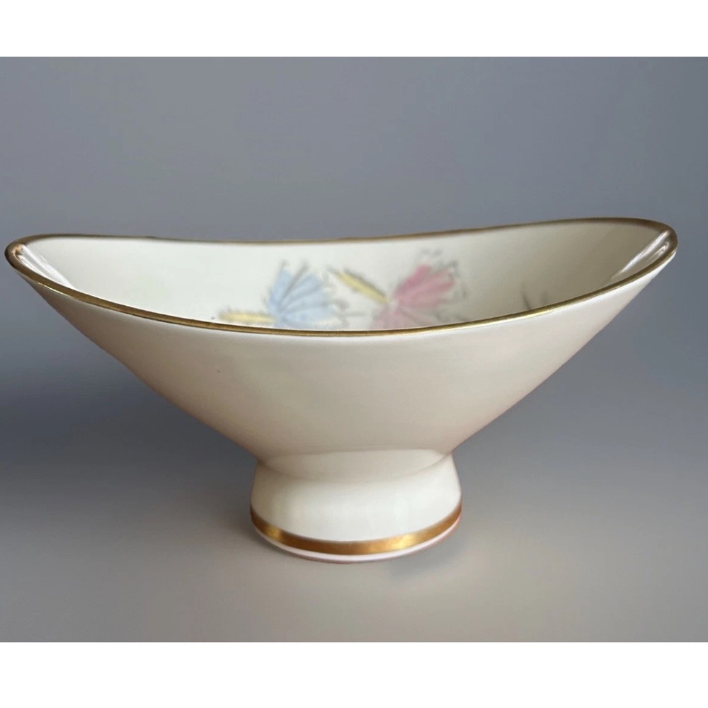 ALKA KUNST Petra Bavarian VTG Footed Oval Bowl Serving Candy Dish RARE!